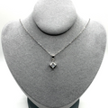 1ct Princess Cut Moissanite Pendant Necklace