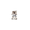 1ct Princess Cut Moissanite Stud Earrings
